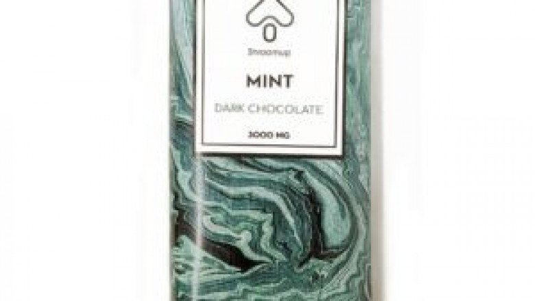 SHROOMUP -MINT DARK CHOCOLATE BAR - 3000MG