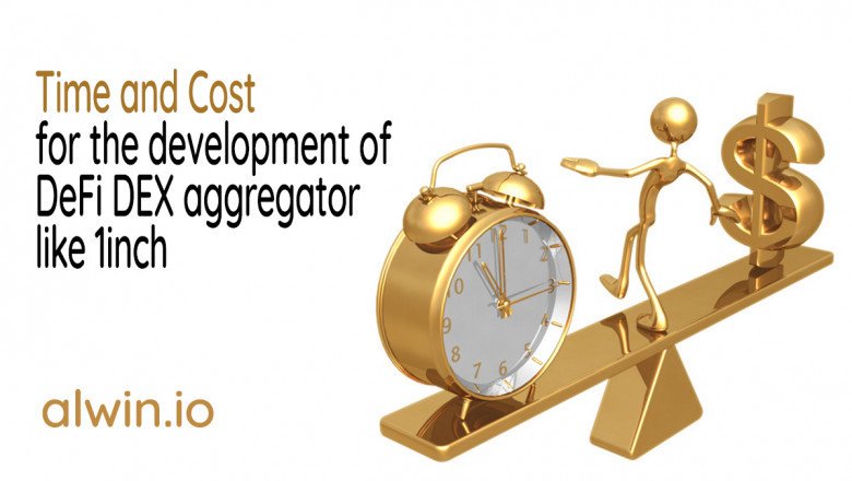Time and Cost for the development of the DeFi DEX aggregator like 1inch.