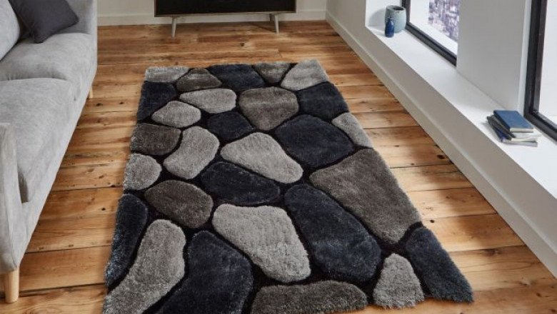 Give your Living room a sumptuous vibe by laying Fluffy Rugs for Living Room!