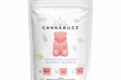 CannaBuzz Assorted Jumbo Gummy Bear – 1000mg