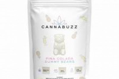 CannaBuzz Pina Colada THC Gummy Bears  150mg