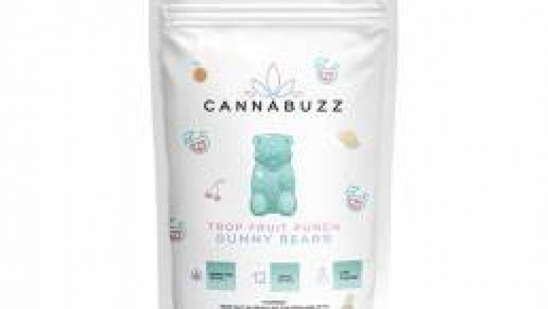 CannaBuzz Trop Fruit Punch THC Gummy Bears – 300mg