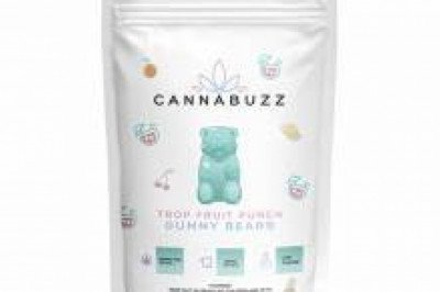 CannaBuzz Trop Fruit Punch THC Gummy Bears – 300mg