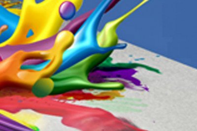 Gold ink printing process in book printing and other products printing process