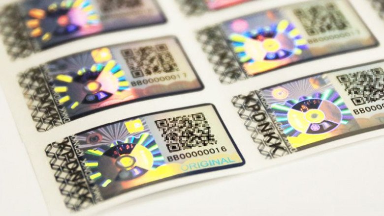 The anti-counterfeiting ink for anti-counterfeiting sticker
