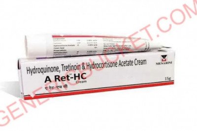 A Ret HC Cream (Hydroquinone 2% / Tretinoin 0.05% / Hydrocortisone 1% ) 15gm