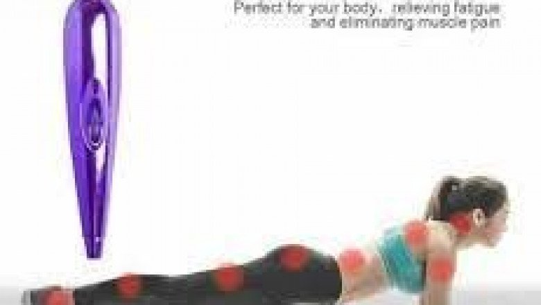 Peach Boom - Handheld Massager Multi-frequency AV Vibrating Wand Full Body Massage Muscle
