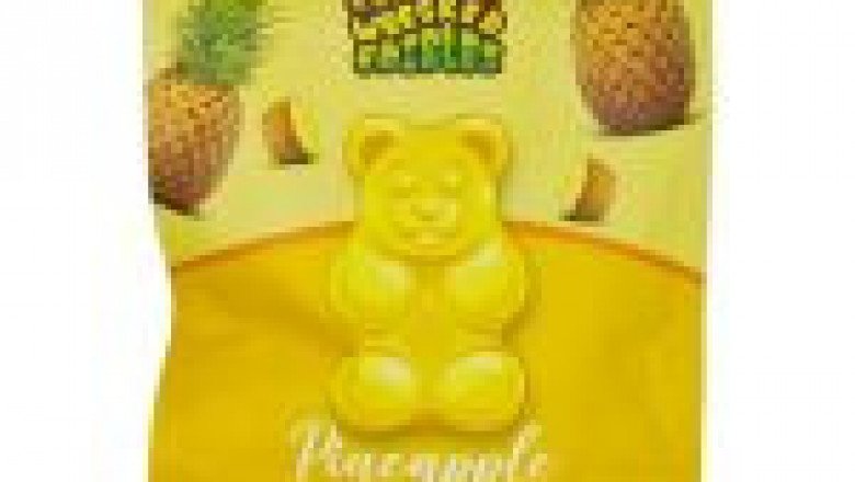 GET WRECKED EDIBLES – PINEAPPLE GUMMY BEARS 150MG THC