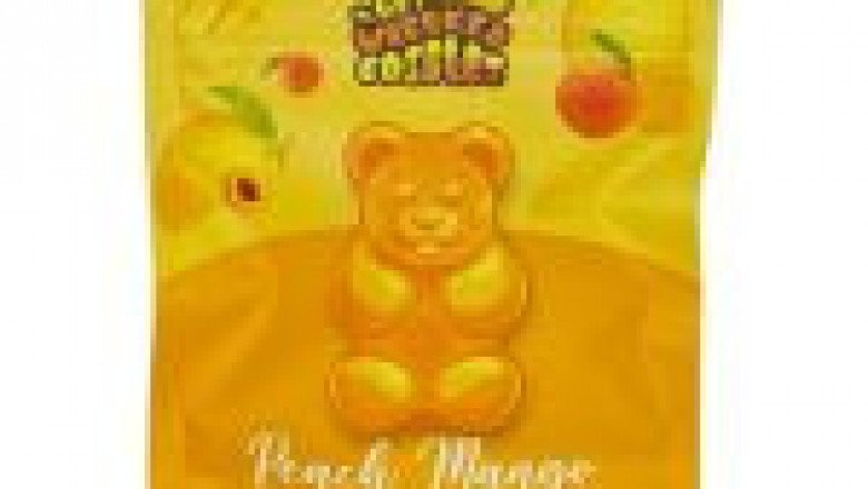 GET WRECKED EDIBLES PEACH MANGO GUMMY BEARS 150MG THC