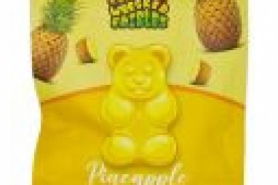 GET WRECKED EDIBLES  PINEAPPLE GUMMY BEARS 150MG THC