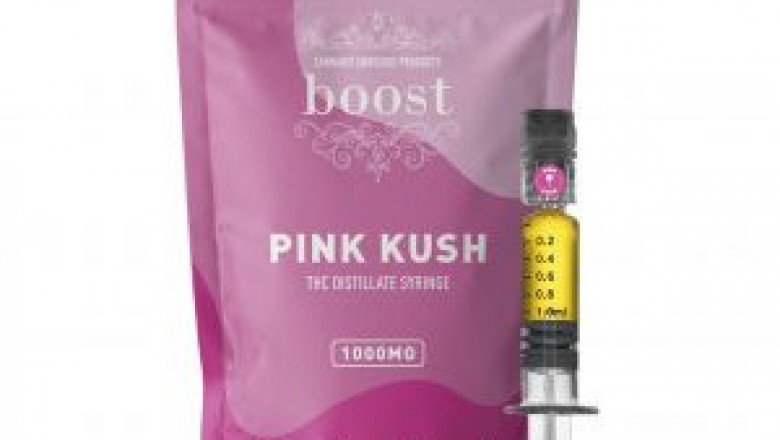 THC DISTILLATE GLASS SYRINGE – PINK KUSH 1000MG