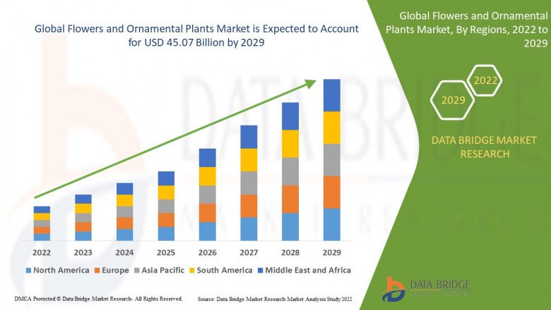 Flowers and Ornamental Plants Market to Exhibit a Remarkable CAGR of 6.50% by 2029, Size, Share, Trends, Key Drivers, Demand, Opportunity Analysis and Competitive Outlook