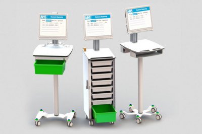 Storage and transportation of medical supplies with medical carts
