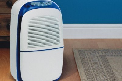 A dehumidifier removes excess moisture from the air