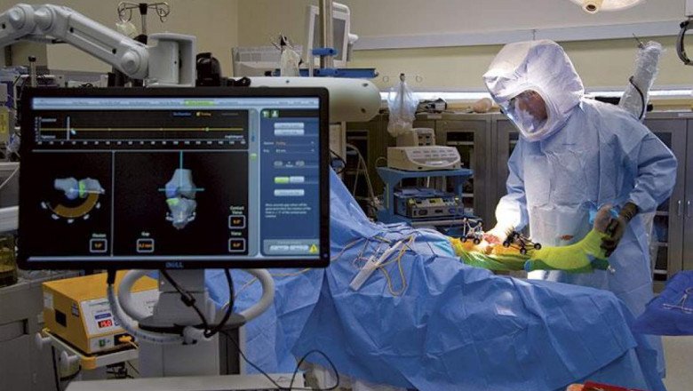 A Surgical Navigation System allows the physician to accurately track the position of the instrument during surgery