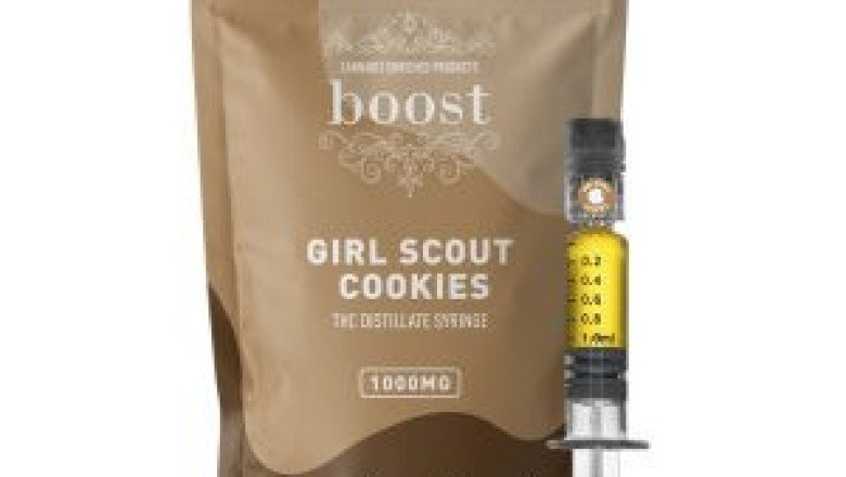 THC DISTILLATE GLASS SYRINGE GIRL SCOUT COOKIES 1000MG