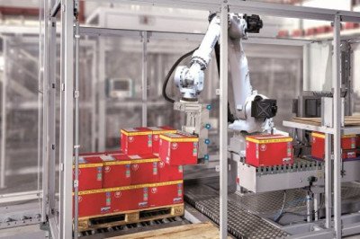 A variety of equipment and materials are used for end-of-line packaging.