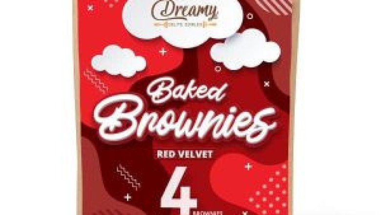 RED VELVET BAKED BROWNIES DREAMY DELITE 400MG