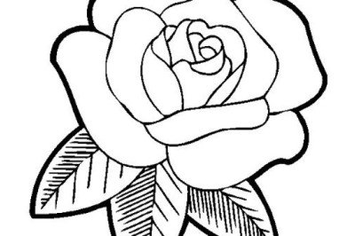 New Rose Coloring Pages