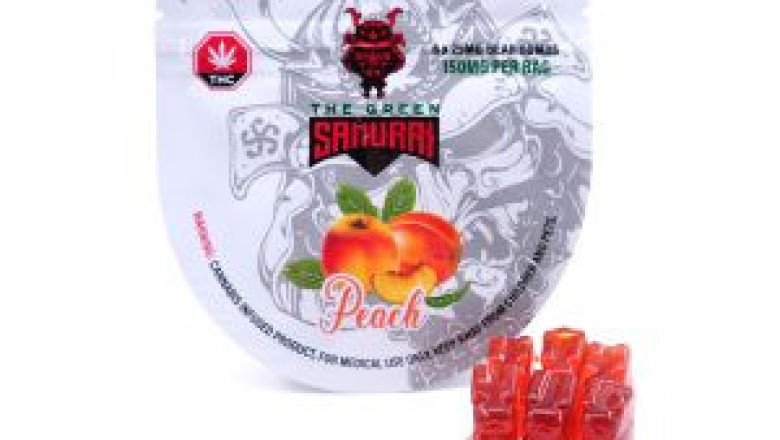 THE GREEN SAMURAI 150MG BEAR BOMBS – PEACH
